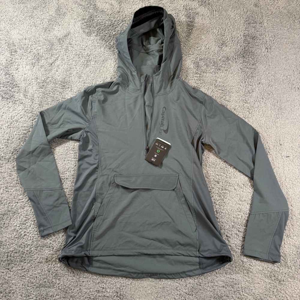 Fossa Apparel Skyline Pullover Hoodie Medium Gray Capital One Half Zip Jacket-6
